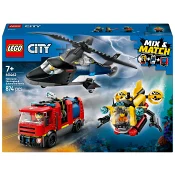 LEGO City Helikopter, brandbil och ubåt 60462.