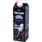 Yoghurt Blue Boost Blåbär Granatäpple 3% 1000g Verum.