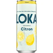 Kolsyrat vatten Citron 33cl Loka.
