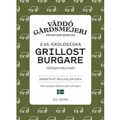Väddö Grillostburgare 160g Väddö Gårdsmejeri.