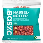 Hasselnötter 400g ICA Basic.