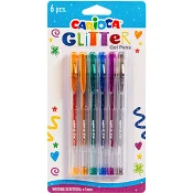 Glittergelpennor 6-p Carioca.