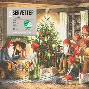 Servett 33cm Julmys.
