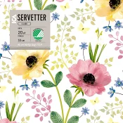 Servett 33cm Anemone 20-p ICA.