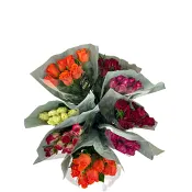 Storblommiga rosor 7-p 50cm varierande färger ICA.
