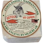 Getost Vit Caprin ca 200g Skärvångens Bymejeri.