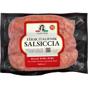 Salciccia Piri Piri Färskkorv 95% Kötthalt 300g Nonna Elide.