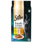 Kattmat Kyckling/Lax/Kalkon 6x50g Sheba.