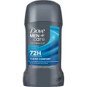 Deodorant 72h Advanced Clean Comfort Stick 50ml Dove Men Care.