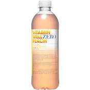 Vitamindryck Zero Peach 50cl Vitamin Well.