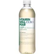 Vitamindryck Zero Pear 50cl Vitamin Well.