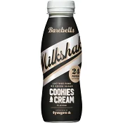 Proteinmilkshake Cookies and Cream 330ml Barebells.