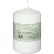 Blockljus Vit Stearin 7x10cm ICA.