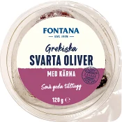 Oliver Svarta Conservolea med kärnor 120g Fontana.