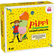 Glasspinnar Pippi krumelurglass 6-p SIA Glass.