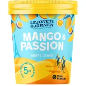 Glass Mango &amp; passion Årets glass 500ml Lejonet&amp;Björnen.
