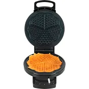 Våffeljärn enkelt 750W svart.