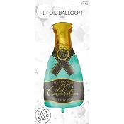 Folieballong Champagne 90cm 1st Happy Party.