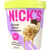 Glass Peanut butter chocolate 473ml Nick´s.