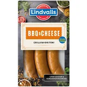 Kryddkorv BBQ Cheese Riktig Korv 70% Kötthalt 270g Lindvalls.