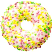 Minidonut blom vit 20g Bageri La Lorraine.