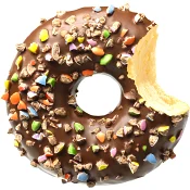 Donut Crushed Candy Dark 56g Donut Worry Be Happy.