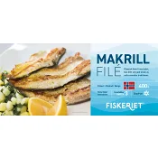 Makrillfilé 400g Fiskeriet.