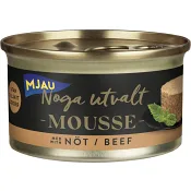 Kattmat Mousse Nöt 85g Mjau Noga Utvalt.