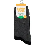 Strumpor Organic Cotton Svart 31/33 2-p Softer Days.