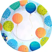 Tallrikar Ballong 8-p Happy Party.