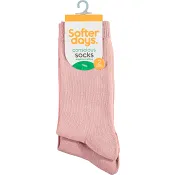 Strumpor Organic Cotton Pink 34/36 2-p Softer Days.