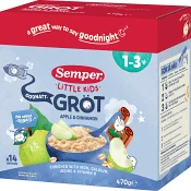 Godnattgröt äpple &amp; kanel 1år 14p 470g Semper.