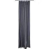 Duschdraperi Solid grå 180x200cm Noble House.