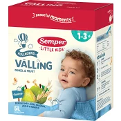 Fullkornsvälling dinkel &amp; frukt 1år 23p 5l Semper.