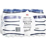 Kolsyrat Mineralvatten Naturell 12-pack ICA.