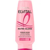 Balsam Nutri-Gloss protein &amp; pearl Glanslöst hår 200ml Elvital.