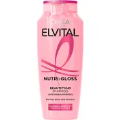 Schampo Nutri-gloss shine För glanslöst hår 250ml Elvital.