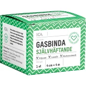Gasbinda Självhäftande 4 cm 1-p ICA Hjärtat.