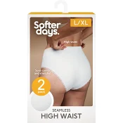 Trosa seamless spets High waist L/XL 2p vit Softer Days.