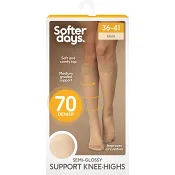 Knästrumpa Support Beige 70den 37-40 1-p Softer Days.