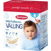 Mild Fullkornsvälling med havre 8m 5l Semper.