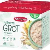 Fullkornsgröt Frukt Från 1år 16 port 530g Semper.
