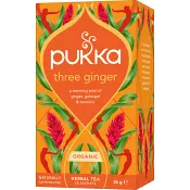 Three ginger te Ekologisk 20-p Pukka.