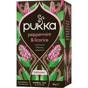 Peppermint &amp; licorice te Ekologisk 20-p Pukka.