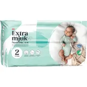 Blöjor Extra mjuk öppen blöja strl 2 3-6kg 44-p ICA.