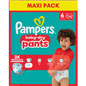 Byxblöjor Baby Dry Pants Strl 6 13-19kg Maxi 74p Pampers.