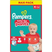 Byxblöjor Baby Dry Pants Strl 4 9-15kg Maxi 94p Pampers.