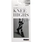 Knästrumpa 2p 40Den Daily Support Svart Onesize mywear.