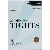 Strumpbyxa 5p 20Den Soft Beige 44/50 mywear.