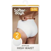 Trosa seamless spets high waist Vit S/M 2p beige Softer Days.